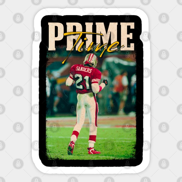 Retro Deion Prime Time Sticker by Marc Graphic